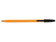 Esferográfica BIC laranja fina preto