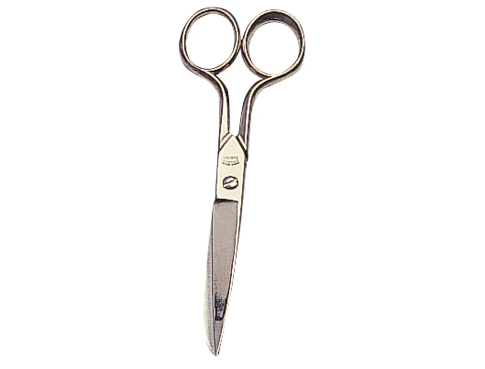 Tesoura de escritorio, cromada, em aço inoxidavel 8'' (205 mm)