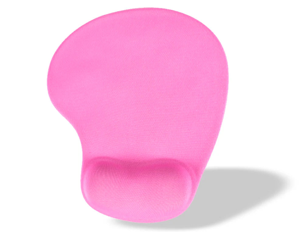Tapete para rato Connect com apoio de pulsos gel rosa