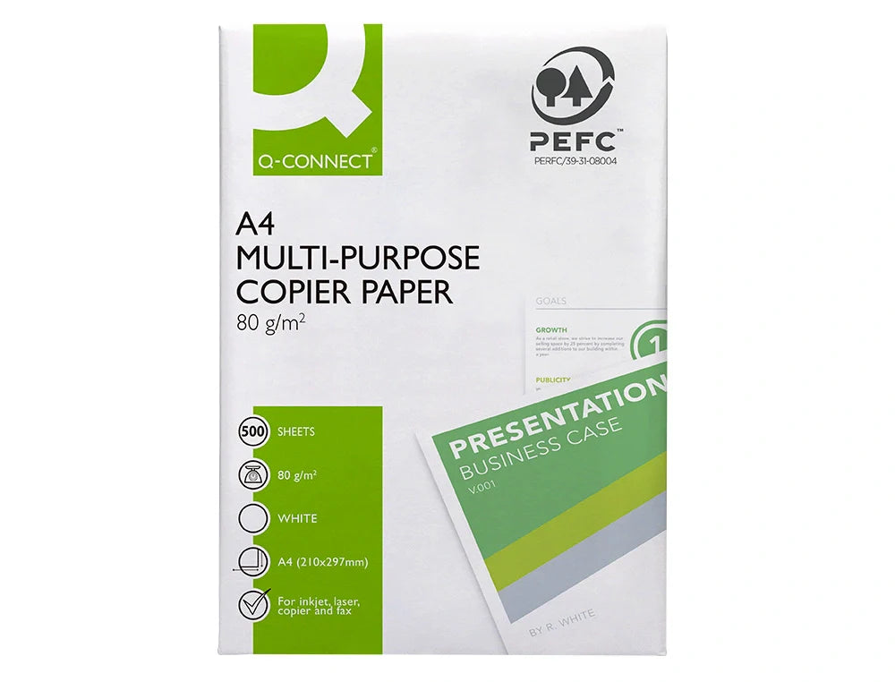 Papel fotocópia Connect Economy A4 80gr branco, resma 500 fls