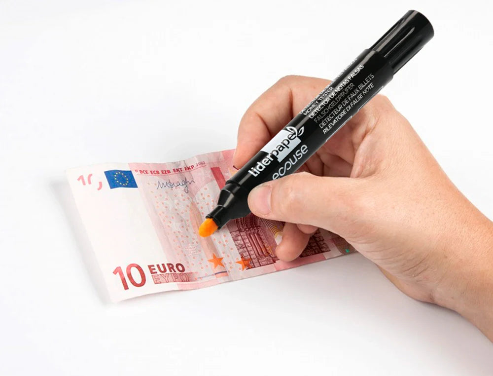 Marcador detetor de notas falsas Liderpapel