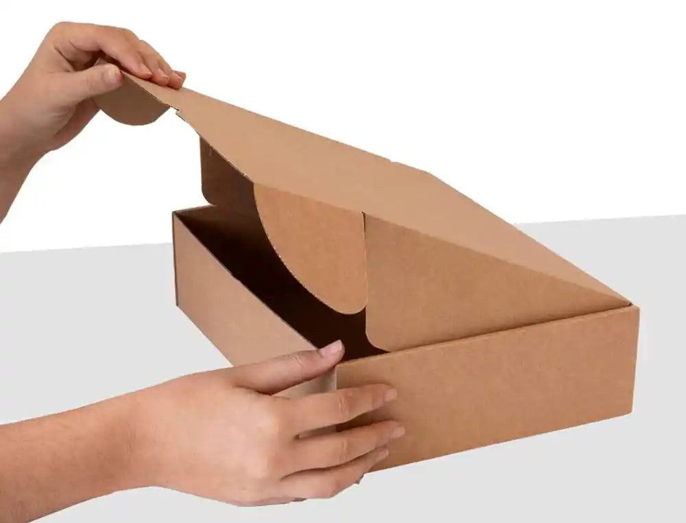 Caixa de embalar auto montagem Connect para Ecommerce 100% reciclado kraft pack de 10 caixas