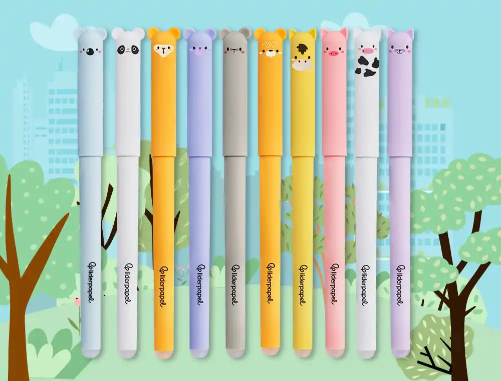 Esferográfica Apagável Liderpapel Animal Town