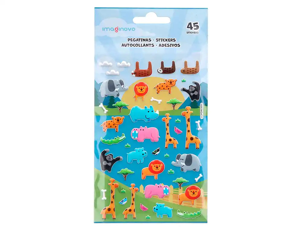 Autocolantes Imaginovo com relevo fantasia em blister