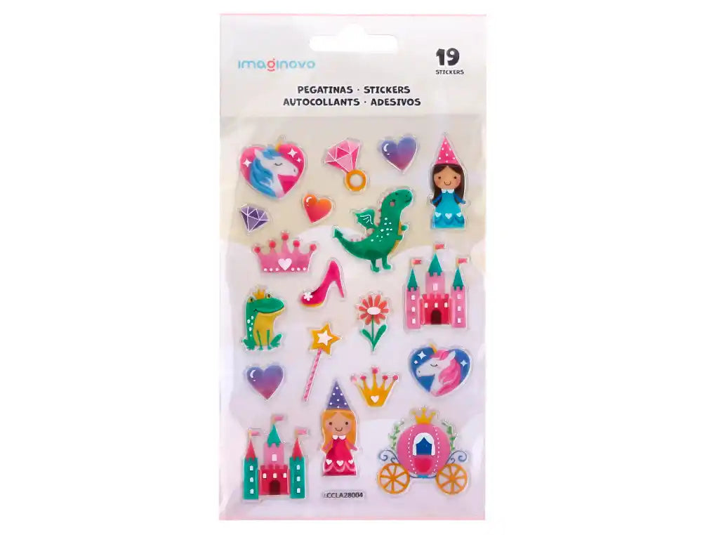 Autocolantes Imaginovo com relevo fantasia em blister