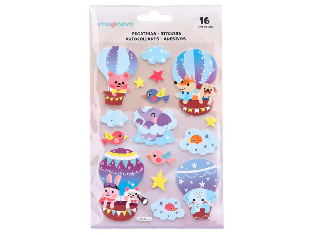 Autocolantes Imaginovo com relevo fantasia em blister