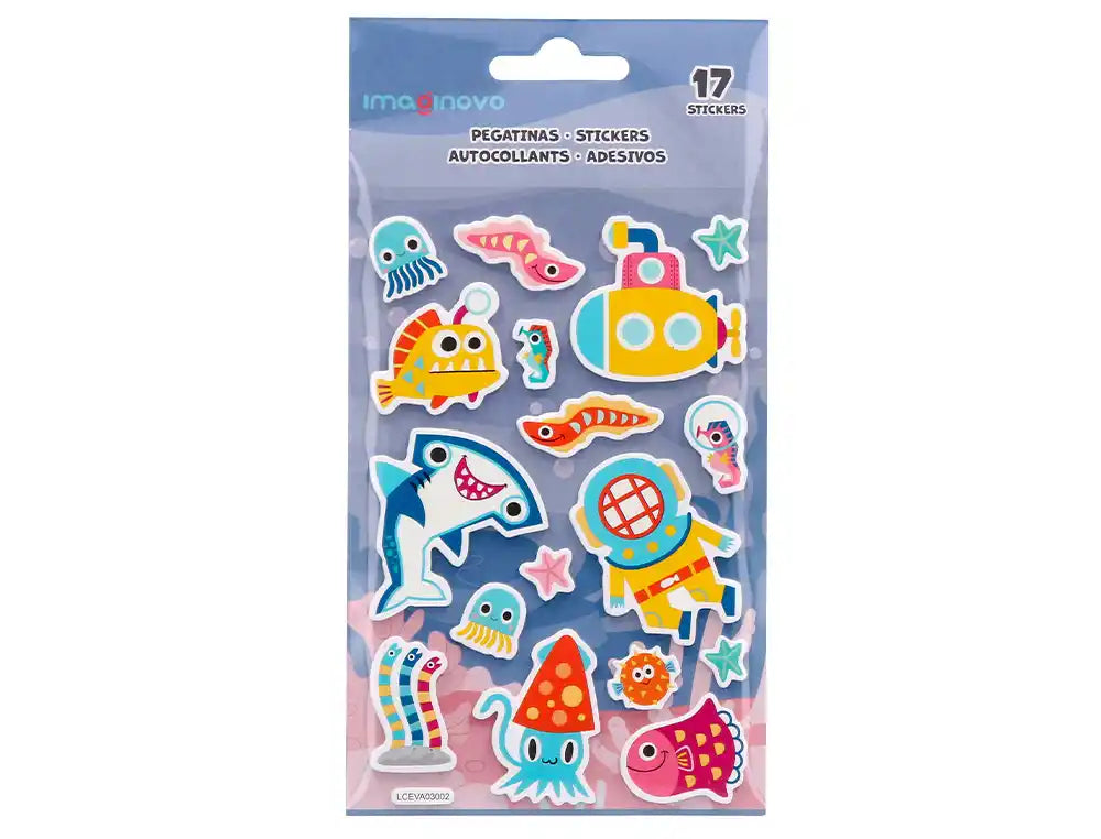 Autocolantes Imaginovo com relevo fantasia em blister