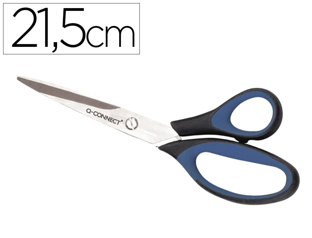 Tesoura para escritorio q-connect em blister, 8''/215 mm