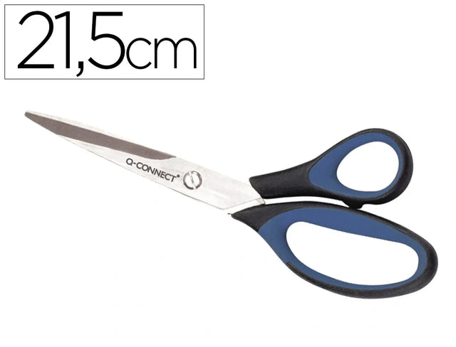 Tesoura para escritorio q-connect em blister, 8''/215 mm
