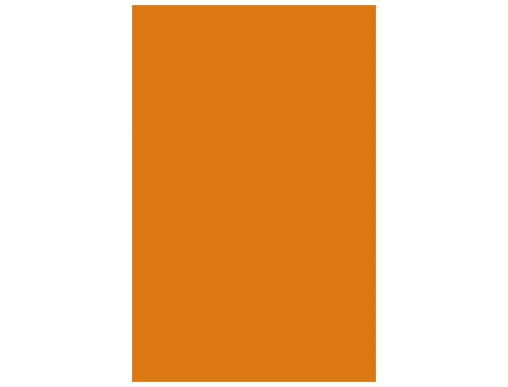 Cartolina A3 185gr pack 50fls laranja