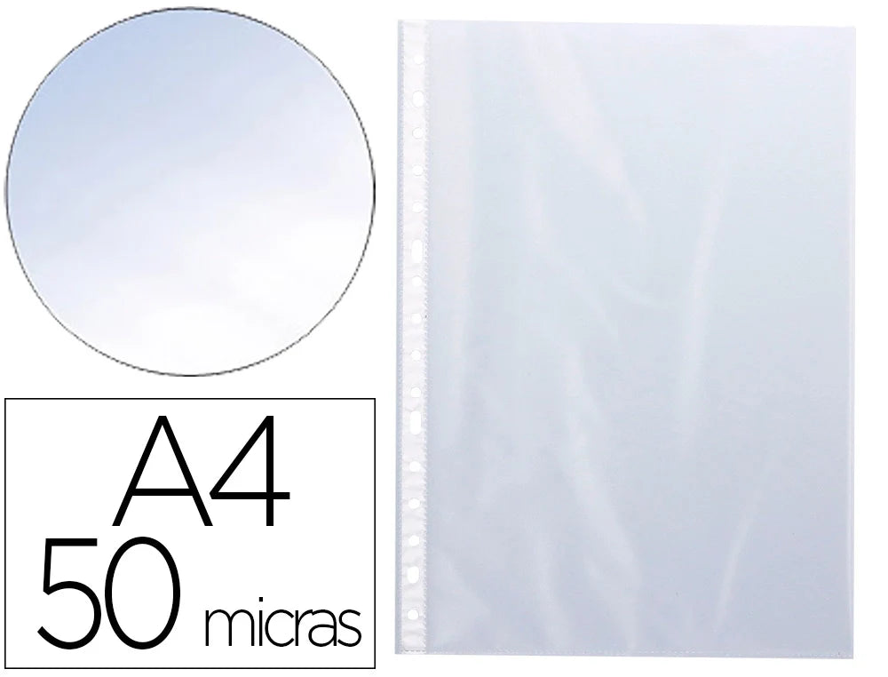 Bolsa catálogo/mica Connect em plástico, A4, 50 microns, cristal, pack 100un