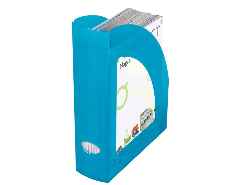 Porta revistas Connect plástico 8cm lombada