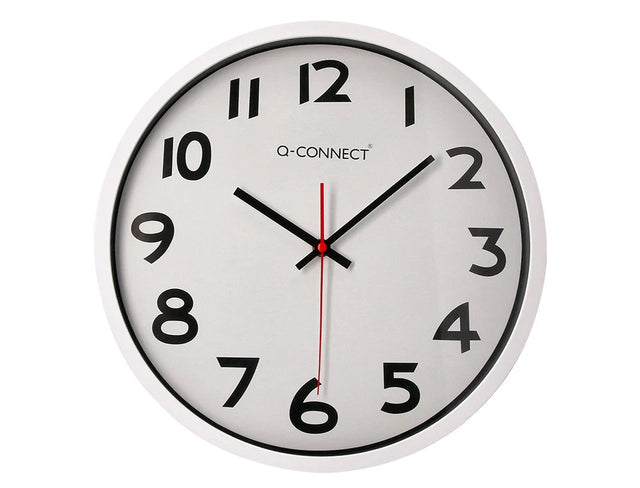 Relógio de parede Connect 30cm moldura plástica