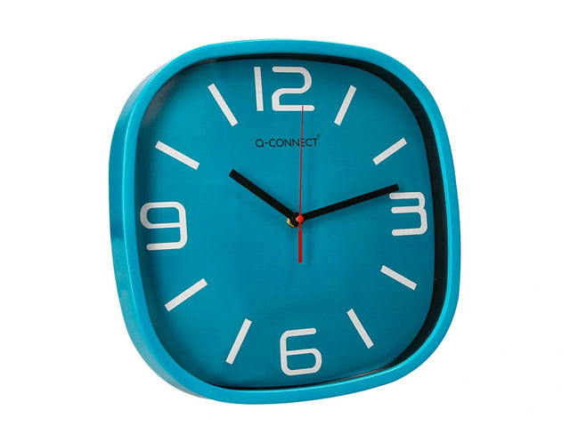 Relógio de parede Connect 30cm azul