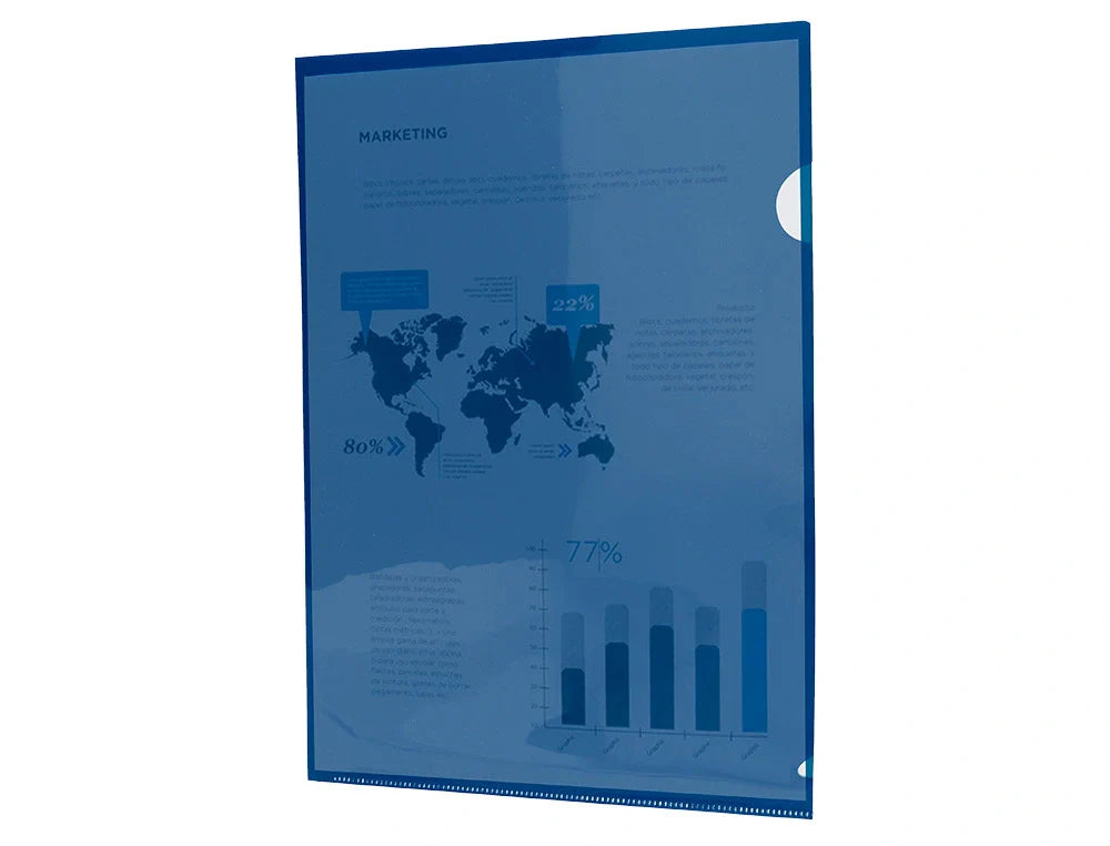 Bolsa plástica A4 em L 180 microns