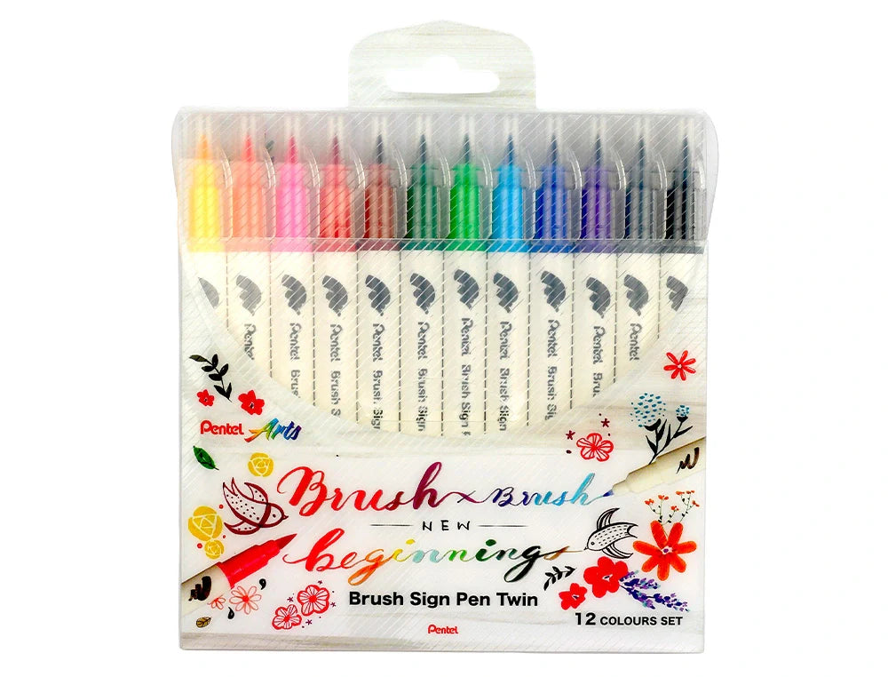 Marcador brush pen Pentel