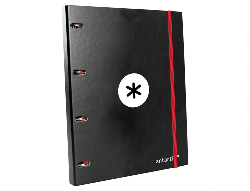 Pasta arquivo Antartik A4 4 anéis e elásticos