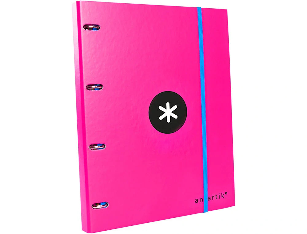 Pasta arquivo Antartik A4 4 anéis e elásticos