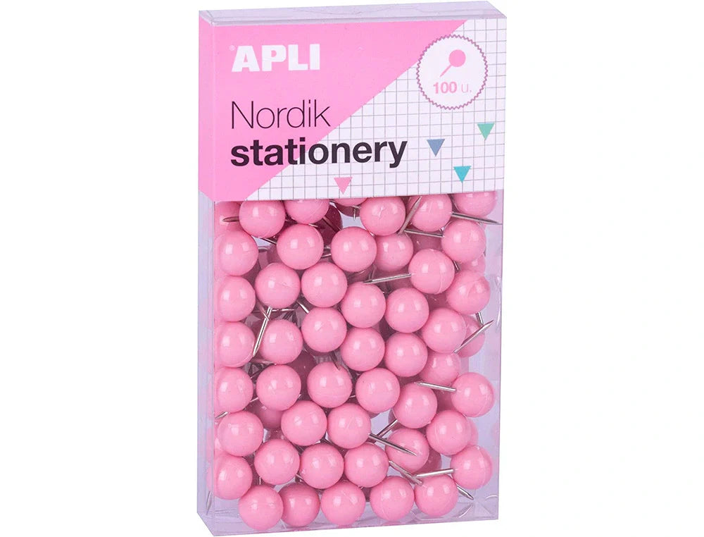 Alfinete de sinalização APLI redondos Nordik 9x20mm caixa de 100