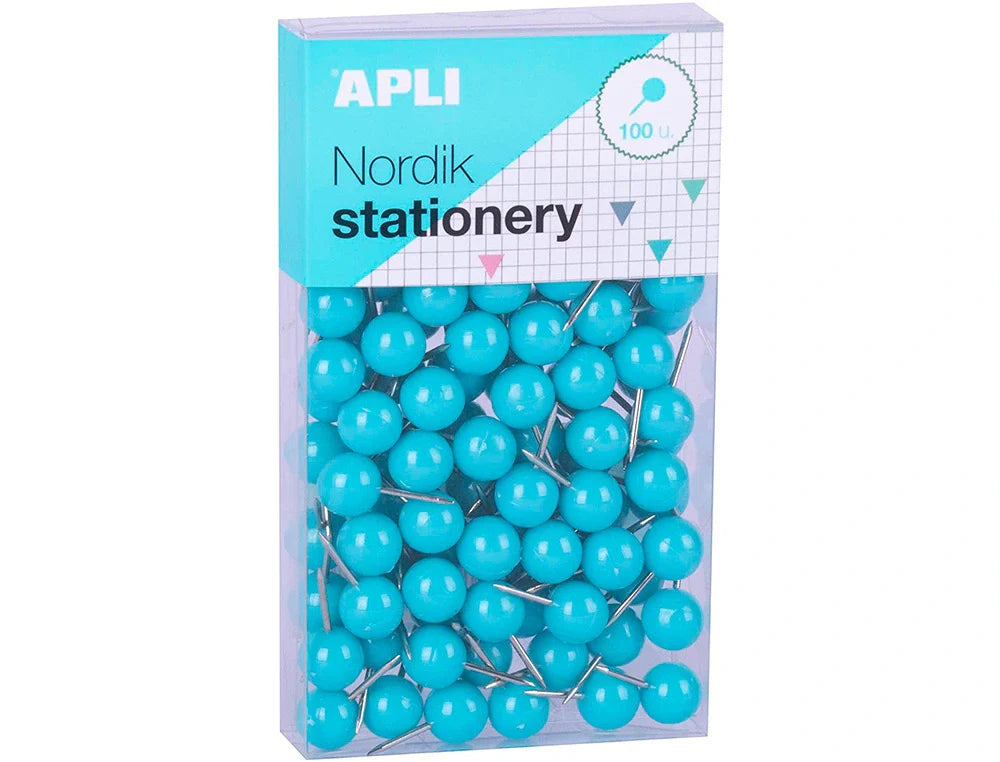Alfinete de sinalização APLI redondos Nordik 9x20mm caixa de 100