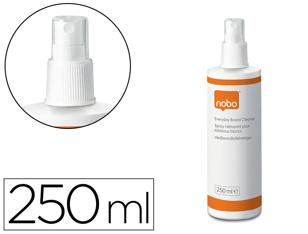 Spray de limpeza Nobo para quadros brancos 250ml