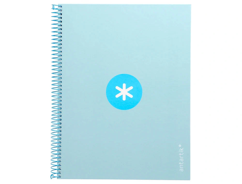 Caderno espiral e furos Antartik A4 capa dura 80fls 90gr pautado