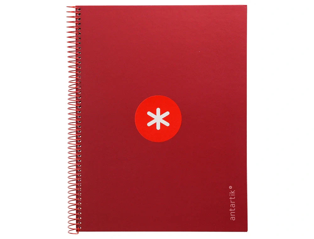 Caderno espiral e furos Antartik A4 capa dura 80fls 90gr pautado