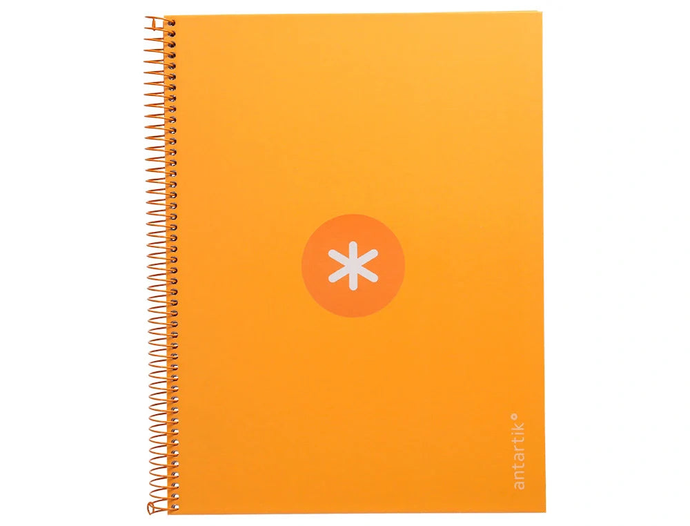 Caderno espiral e furos Antartik A4 capa dura 80fls 90gr pautado