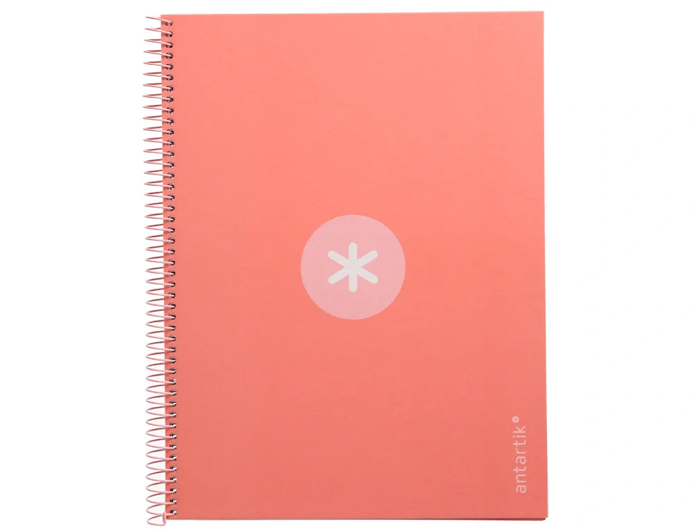 Caderno espiral e furos Antartik A4 capa dura 80fls 90gr pautado
