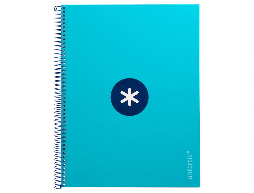Caderno espiral e furos Antartik A4 capa dura 80fls 90gr pautado