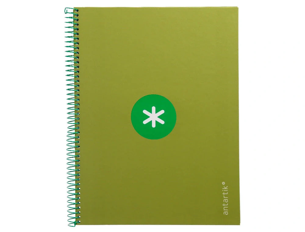 Caderno espiral e furos Antartik A4 capa dura 80fls 90gr pautado