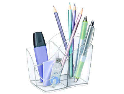 Porta lápis CEP em plástico com 4 compartimentos