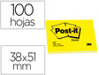 Bloco aderente Post-it 51x38mm amarelo 100f pack com 12