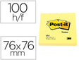 Bloco aderente Post-it 76x76 amarelo 100f