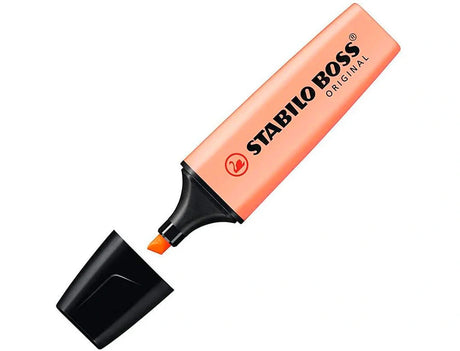 Marcador fluorescente Stabilo boss 70 laranja pastel