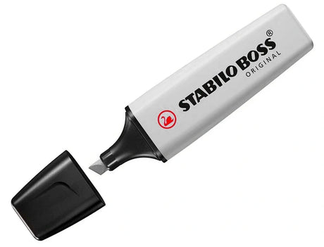 Marcador fluorescente Stabilo boss 70 cinza pastel