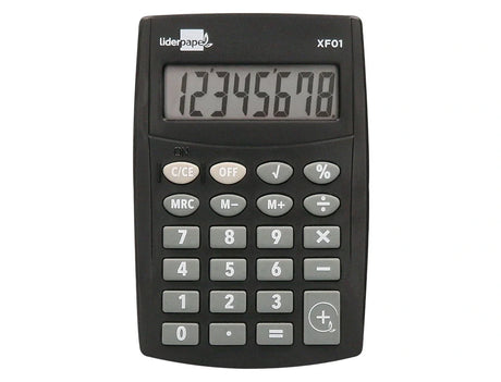 Calculadora de bolso Liderpapel 8dig preto