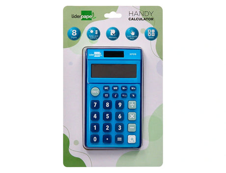 Calculadora de bolso Liderpapel 8dig azul