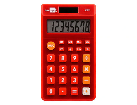 Calculadora de bolso Liderpapel 8dig vermelho