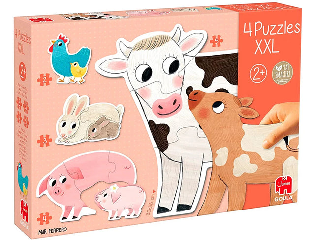 Puzzle Goula XXL 18 peças Mães e Bebés animais