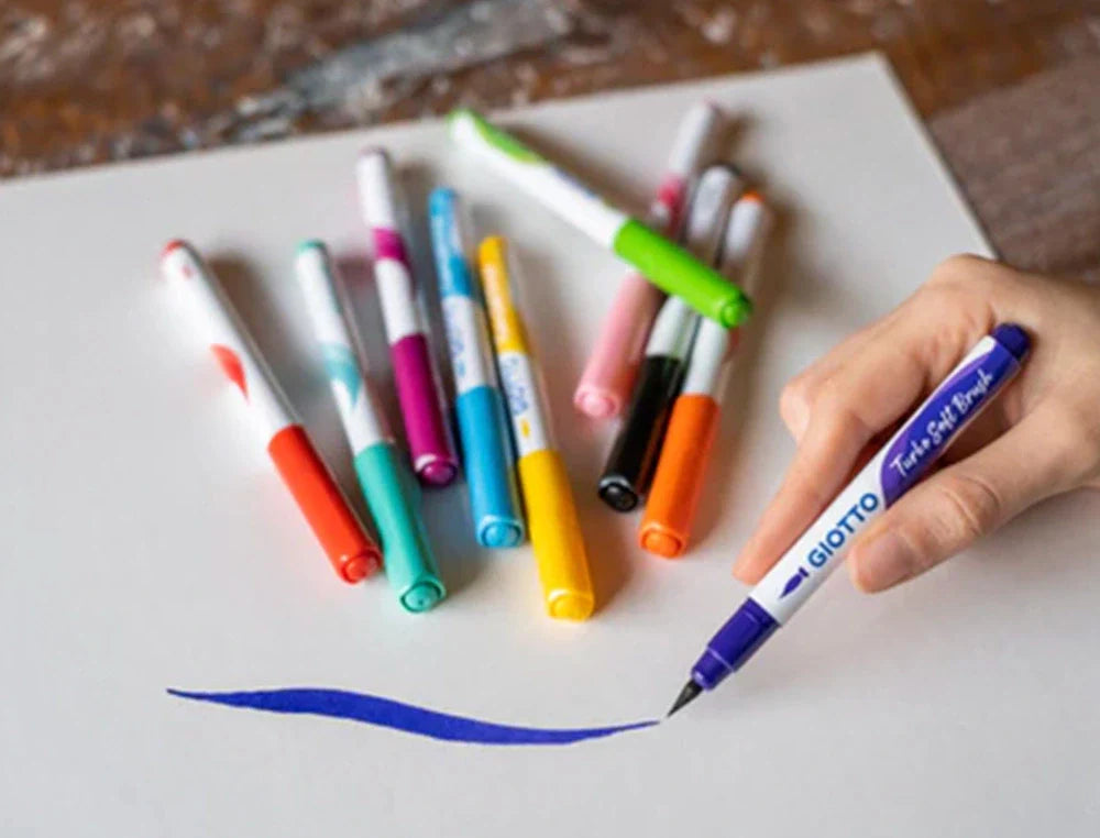 Marcador Giotto Brush Pen Turbo Soft 10 cores sortidas