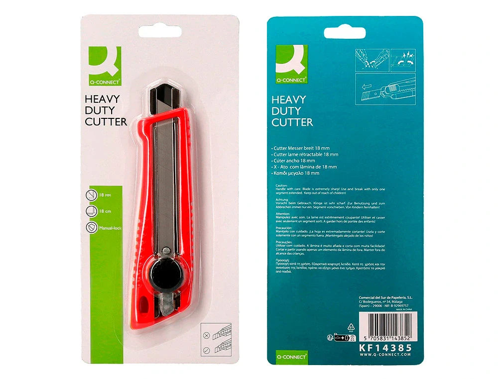 Faca x-ato Connect lâmina de 18mm em carbono com travão de roda blister individual