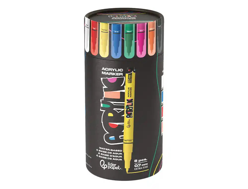 Marcador Liderpapel acrylic com base de água ponta 0,7