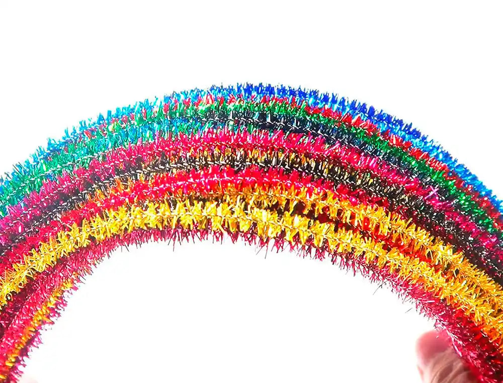 Tiras de Chenille 30cm em bolsa de 100un