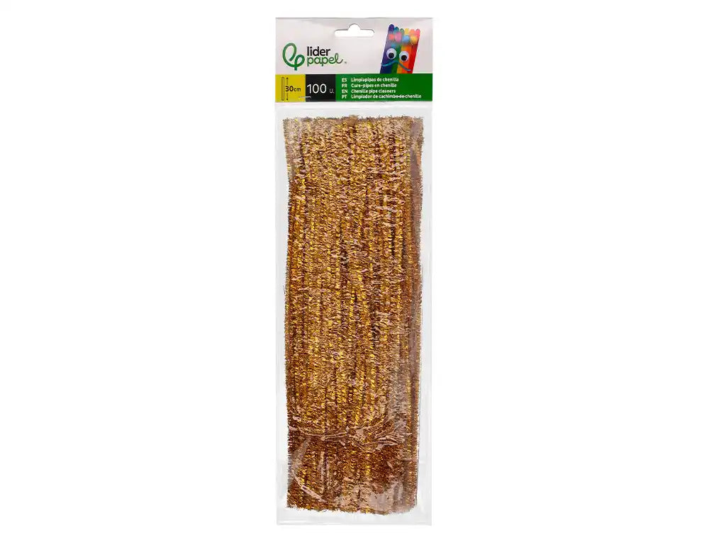Tiras de Chenille 30cm em bolsa de 100un