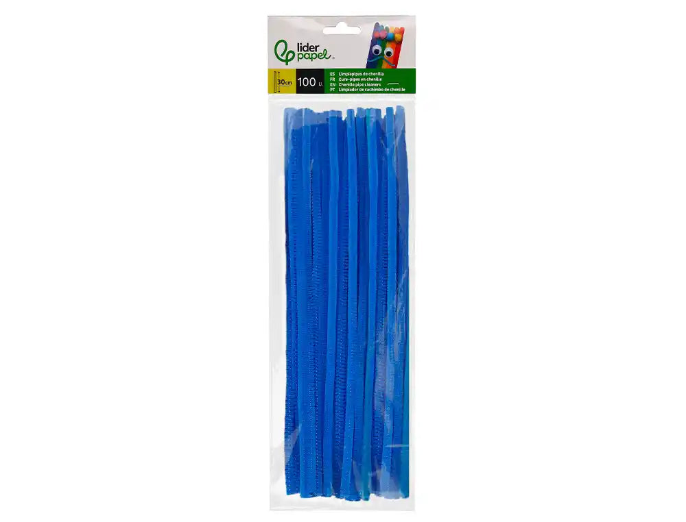 Tiras de Chenille 30cm em bolsa de 100un