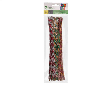 Tiras de Chenille 30cm em bolsa de 30un