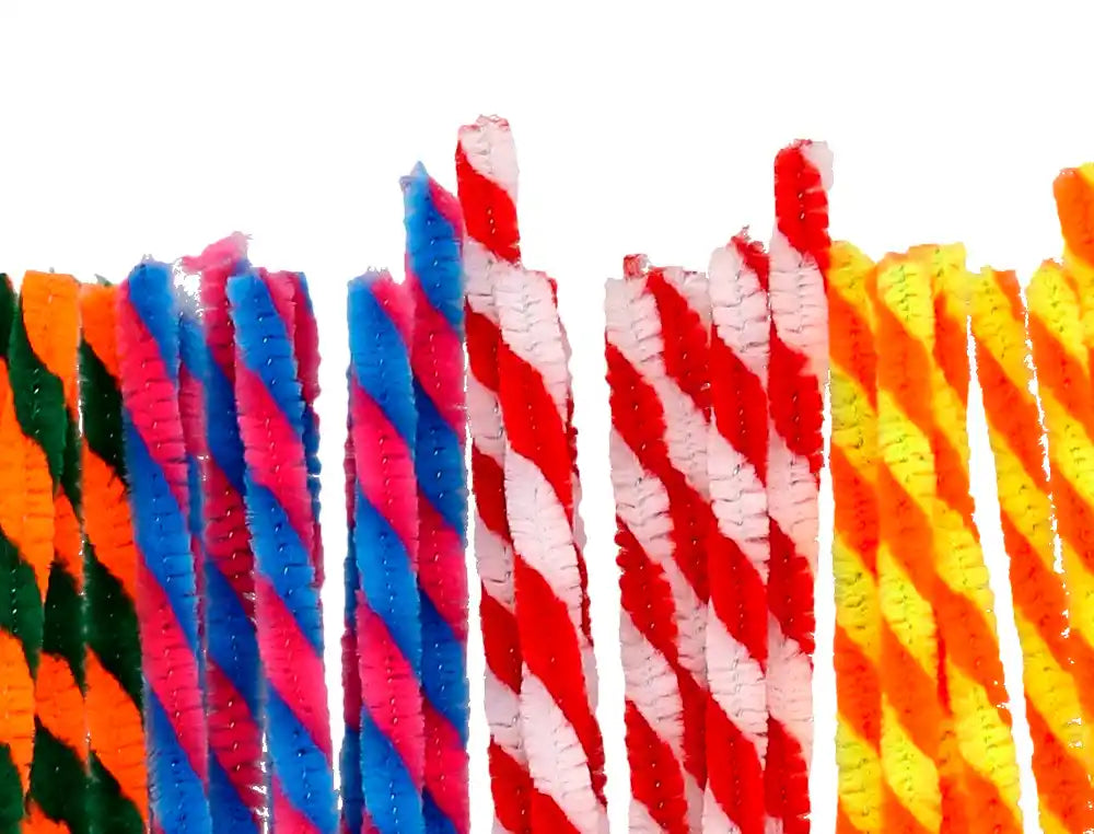 Tiras de Chenille 30cm em bolsa de 30un