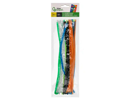 Tiras de Chenille 30cm em bolsa de 30un