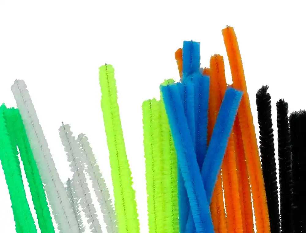 Tiras de Chenille 30cm em bolsa de 100un